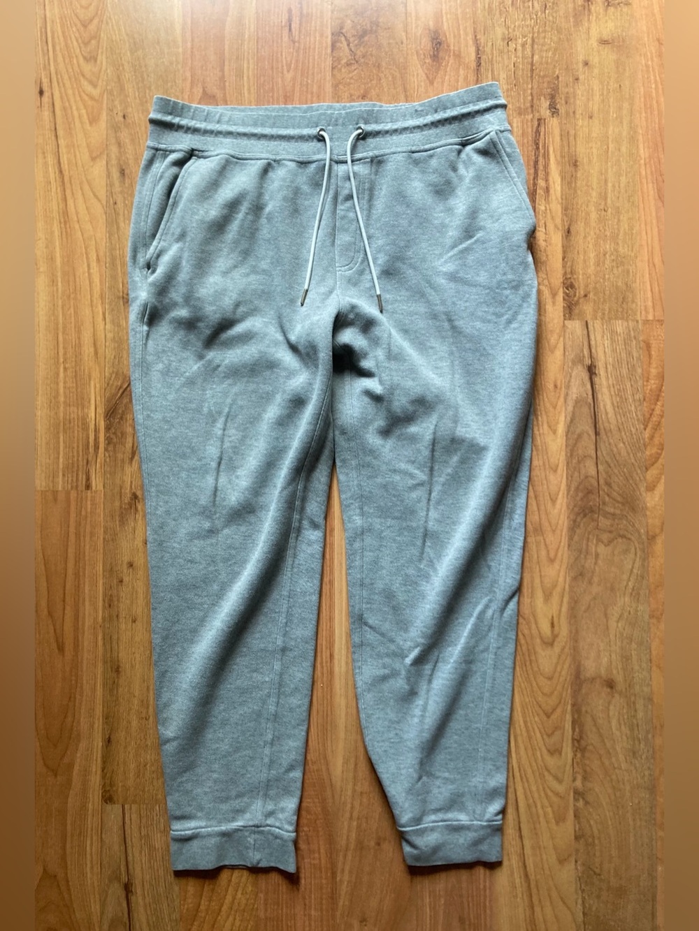 Brooks Brothers Joggers Sweatpants Tapered Mens L Gray Cotton Blend Drawstring